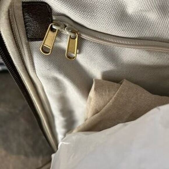 Gucci Savoy medium trolley suitcase, beige/Ebony GG Supreme canvas, Leather NWT - Picture 4 of 16